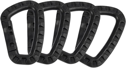 Tactical Carabiner Hook Plastic D Ring Heavy Duty Spring Snap Hook for Camping Hiking Fishing Backpack