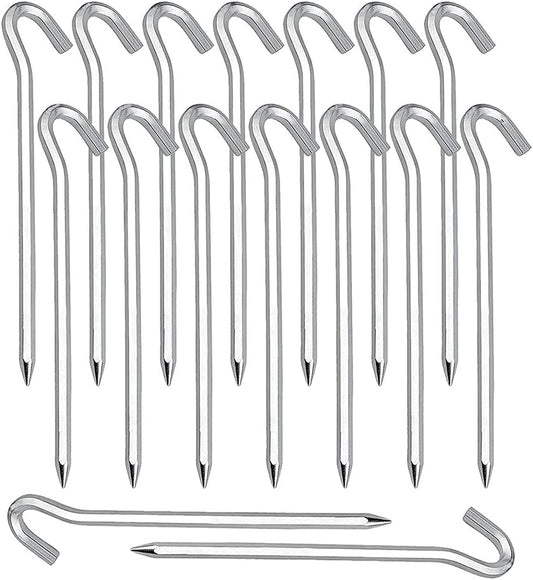 Pegs Stable, Tent Pegs, 20 Pieces, Metal Tent Hooks, Aluminium Alloy Extremely Stable Ground Anchor for Tent, Aluminium Tent Pegs, Tent Accessories Pegs, Hardings Camping