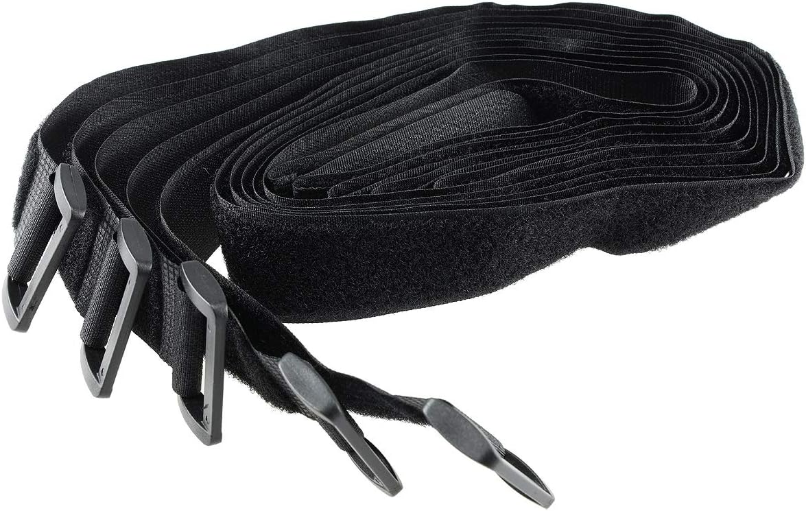 Cable Ties 50 cm Extra Long 2 cm Wide with Eyelet Safe Storage of Cable Lines Pack of 5 Black