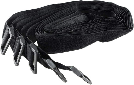 Cable Ties 50 cm Extra Long 2 cm Wide with Eyelet Safe Storage of Cable Lines Pack of 5 Black